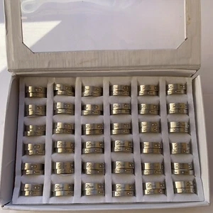 Venta al por mayor 72 piezas Pareja Anillos Acero Inoxidable Cerradura y Llave Diseño Promesa - Imagen 1 de 6