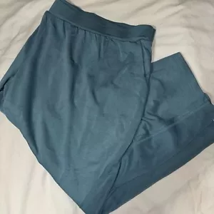 Susan Graver SG Sport 5XP Super Soft Comfy Lounge Capris Stretch Aqua Blue NEW - Picture 1 of 5