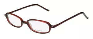 NEW VERA WANG V14 EYEGLASSES WOMENS SN 47-17-133 DESIGNER RED FULL-RIM PLASTIC - Picture 1 of 8