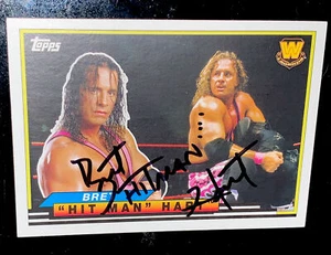 Bret "Hit Man" Hart Signed 2018 Topps WWE Big Legends Card BL-6 Signed *NO COA* - Picture 1 of 9