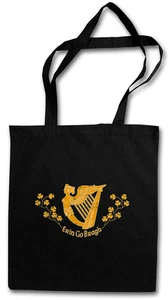 ERIN GO BRAGH EINKAUFSTASCHE Braugh irinn go brach irisch Irland Flagge Harfe - Picture 1 of 1