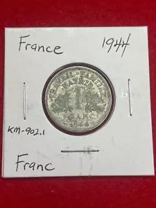 FRENCH COIN 1 Franc | Vichy French Puppet State | FRANCE | 1944 - YR95 - Picture 1 of 2