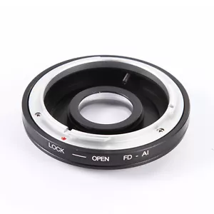 For Canon FD Lens to Nikon AI Mount Adapter w/ Correctional Glass Focus Infinity - Picture 1 of 7