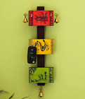 Panels of Paintings Warli Handpainted Home Decorative Teak & Pine Wood Keychain