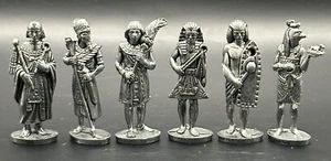 Miniature Metal Egyptian Pharaoh, Gods, Servants - Picture 1 of 3