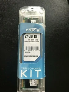 NUEVO Crucial 24 GB (3x8 GB) DIMM 240 pines ECC Registrado DDR3 1333 Memoria de Servidor - Imagen 1 de 5
