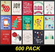 Bulk 600 Pack Christmas Greeting Cards 14 x 10cm