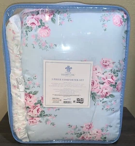 Simply Shabby Chic by Rachel Ashwell Bouquet Rose Ruffled 3pc Twin Comforter Set - Picture 1 of 10
