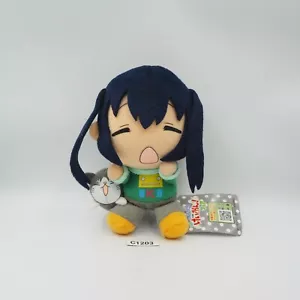K-On! C1203 Azusa Nakano Cat Lawson 6" Plush TAG Stuffed Toy Doll Japan - Picture 1 of 8