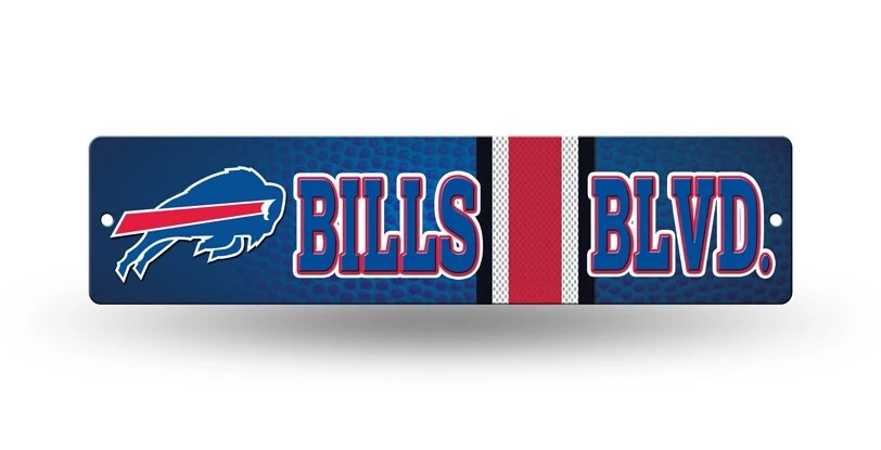 Letrero de calle Buffalo Bills ¡NUEVO! 4"X16" "Bills Blvd." Man Cave NFL Foto 1 de 1