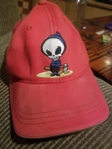 Vintage Blind Punk skateboard Reaper Hat S/M Red  - Picture 1 of 12