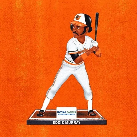 Baltimore Orioles SGA Eddie Murray 1983 WS Bobblehead PRESALE 8/5/23 Cover