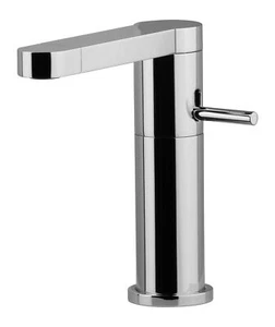 Miscelatore lavabo design con valvola di scarico qualità da rivenditore specializzato in ottone - Foto 1 di 2