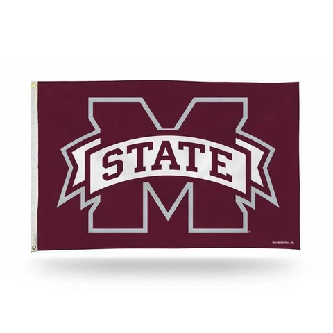 MISSISSIPPI STATE BULLDOGS PREMIUM BANNER FLAG 3' X 5'  UNIVERSITY FOOTBALL Cover