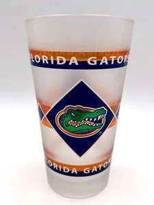 Florida Gators NCAA Azul Esmerilado Naranja Kimbel Pub Glass Spirit Productos NUEVOS - Imagen 1 de 6