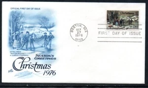 US Scott #1702 "Christmas 1976"(Secular), FDC - Picture 1 of 1