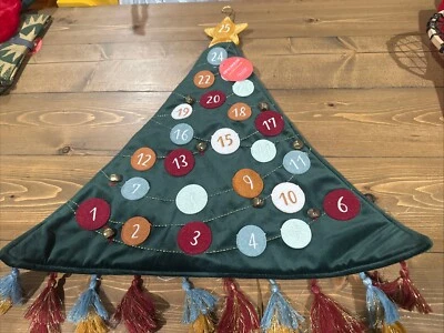 Opalhouse JUNGALOW Christmas Tree Adventure Countdown Calendar Bells Tassels - Image 1 of 4