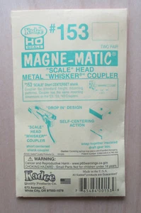 HO Whisker Short Metal 1/4" Self Centering Centerset Shank Couplers Kadee 153 - Picture 1 of 2