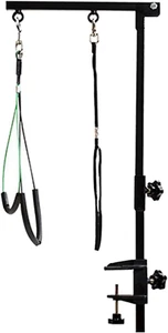 Foldable Pet Grooming Arm with Clamp, Dog Grooming Loop and No Sit Haunch Hol... - Picture 1 of 12