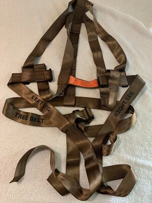 Tree Stand Personal Safety Harness Brown Rivers Edge Products Straps Buckles - Image 1 of 4