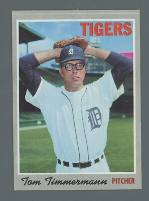 1970 Topps #554 Tom Timmermann Detroit Tigers Baseball Card NM  - Image 1 of 2