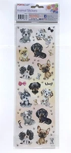 2 x SHEETS PORTA CRAFT PUPPY STICKERS / CARD MAKING SCRAPBOOKING (FREE POST) - Picture 1 of 3