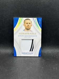 2017 Panini Immaculate Remarkable Patch 9/10 Gylfi Sigurdsson Iceland *READ