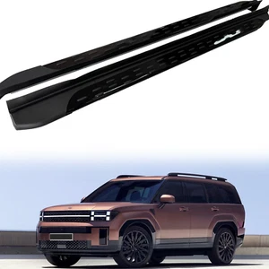 2 PCS Running Boards Fits for 2024-2026 Hyundai Santa Fe Black Nerf Bar - Picture 1 of 12