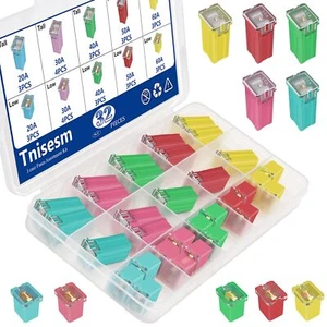 32Pcs J case Fuses Assortment Kit, Low and Tall/STD Profile Box Shaped Assort... - Picture 1 of 6