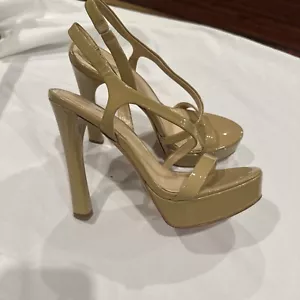 Imagine Vince Camuto Piera Damen-Plateausandale silberfarbenes Leder Größe 9,5 M - Bild 1 von 10