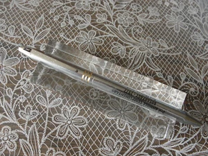 Vintage Chromatic Brushed Chrome Gold Bands Ballpoint - Bishop - Picture 1 of 4