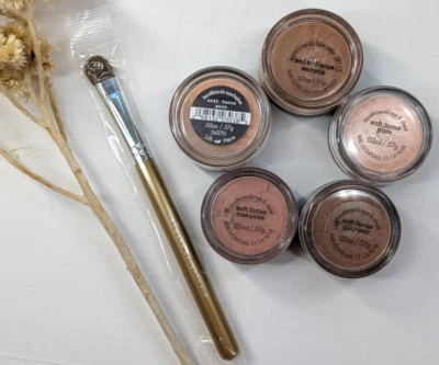 SOFT FOCUS LOT 6💋bareMinerals Eye Cheek Color Shadow Powder Brush Warmth *OPEN - Image 1 of 4