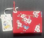 Cath Kidston X Disney Snow White Folded Card Purse Red Floral New