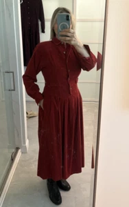 Alaine Toussaint 1980"s Rust Corduroy Dress sz 8 - Bild 1 von 5