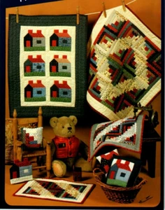 Cabins The Little Quilt Collection Quilt Pattern Multiple Sizes Scraps - Picture 1 of 2