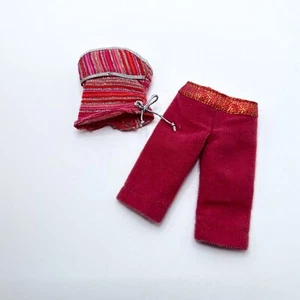 Moda Fever L3393 K8449 K8455 Muñeca Barbie Pantalones Rojos Top Camisa - Imagen 1 de 5