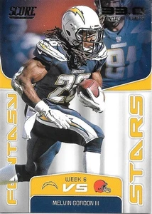 2019 Score Football MELVIN GORDON III Fantasy Stars -LOS ANGELES CHARGER- #FS-14 - Picture 1 of 1
