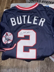 Brett Butler Cleveland Indians Signed  Jersey - Picture 1 of 2
