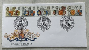 GB QEII 1998 The Queens Beasts Royal Mail FDC Order of the garter Windsor C£10  - Bild 1 von 4