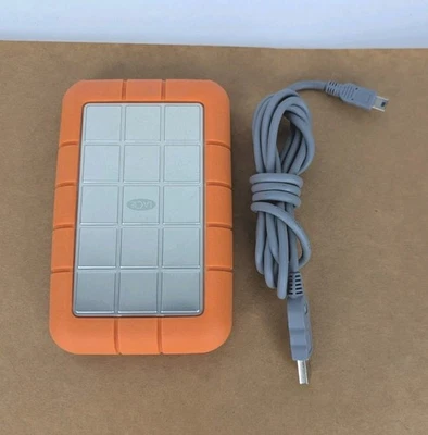 LaCie Rugged Mini 320GB Portable HDD Pocket Firewire USB 2.0 TESTED - Image 1 of 3