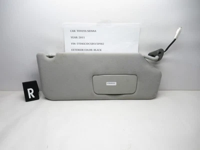 2011-2014 Toyota Sienna Right Sun Visor 5028048 OEM Foto 1 de 4