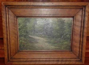 Huile sur panneau Paysage sous bois | Alain Bonnaud | Bon état - Picture 1 of 7