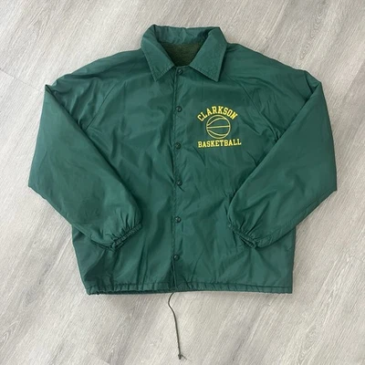 Vintage 80s Champion Clarkson University Jacket Men’s Large Basketball USA Coach - Image 1 of 4
