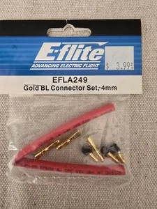 E-FLITE EFLA249 Gold BL Connector Set, 4mm - Picture 1 of 4