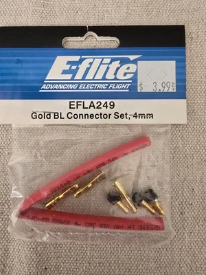 E-FLITE EFLA249 Gold BL Connector Set, 4mm - Image 1 of 4