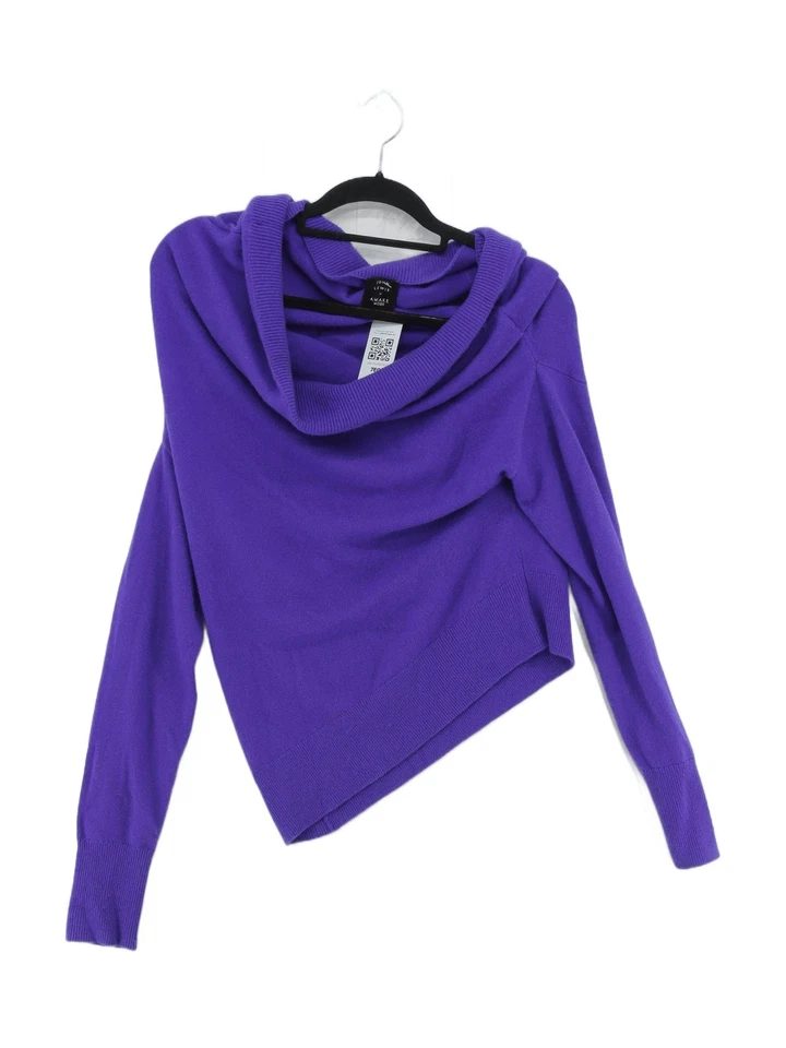 John Lewis Women's Jumper UK 8 Purple 100% Cashmere Roll Neck Pullover - Image 1 of 4