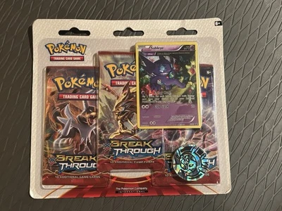 POKEMON TCG: XY Breakthrough Sableye Factory Sealed 3-PACK Blister Set New - Image 1 of 3