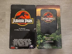 Jurassic Park VHS Tape Lot Jurassic Park & The Lost World - Picture 1 of 5