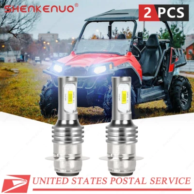 Para Kawasaki Mule 600 610 3000 3010 - 2X H6M LED 12V Blanco Faros Bombillas YTB Foto 1 de 4