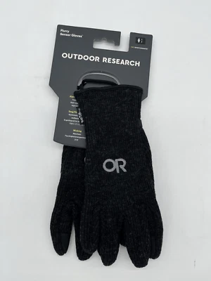 Outdoor Research OR Flurry Sensor Gloves Black Touchscreen Smartphone Womens S - Image 1 of 4